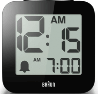 Braun BC 25 BP Asztali ébresztőóra 75 x 77mm - Fekete