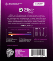 Elixir 11050 Light Polyweb (12-53) PW Akusztikus Gitár Húrkészlet ( 6db / csomag)