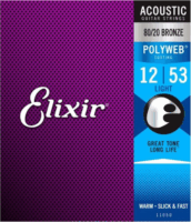 Elixir 11050 Light Polyweb (12-53) PW Akusztikus Gitár Húrkészlet ( 6db / csomag)