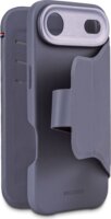 Decoded MagSafe Apple iPhone 17 Air Szilikon Kártyatartós Flip Telefon Tok - Kék