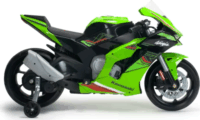 INJUSA Kawasaki Ninja Gyerek elektromos motor - Zöld/Fekete