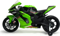 INJUSA Kawasaki Ninja Gyerek elektromos motor - Zöld/Fekete