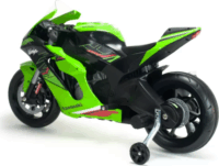 INJUSA Kawasaki Ninja Gyerek elektromos motor - Zöld/Fekete