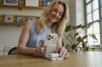 Verbatim 32296 Összecsukható 3in1 Mágneses Wireless Powerbank 10000mAh 30W - Fehér