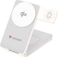 Verbatim 32296 Összecsukható 3in1 Mágneses Wireless Powerbank 10000mAh 30W - Fehér