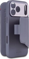 Decoded MagSafe Apple iPhone 17 Pro Szilikon Kártyatartós Flip Telefon Tok - Kék