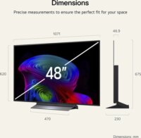 LG 48" OLED48C6ELB.AEUD 16:9 4K UltraHD OLED Smart TV