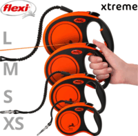 Flexi Xtreme L/8m szalagos kutya póráz - Narancs