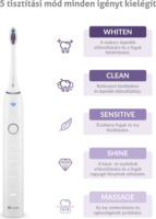 TrueLife Clean70 UV Duo Szónikus fogkefe szett - Fekete/Fehér