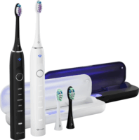 TrueLife Clean70 UV Duo Szónikus fogkefe szett - Fekete/Fehér