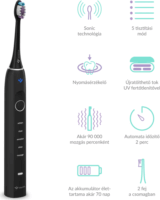 TrueLife Clean70 UV Szónikus fogkefe - Fekete