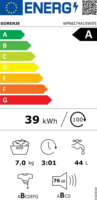 Gorenje WPNEI74A1SWIFI Okos Elöltöltős Mosógép 7kg - Fehér
