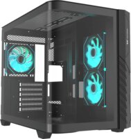Thermaltake Vision 330 CR ARGB SE Edition Midi Torony Számítógépház + 1db 120mm ventilátor - Fekete