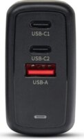Acer ZL.ADTCC.00J GaN USB-A / 2x USB-C Hálozati Gyorstöltő Adapter 67W + USB-C Kábel 2m - Fekete