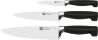 Zwilling 1021833 Vier Sterne Rozsdamentes acél késkészlet 4 darabos - Fekete / Barna