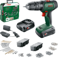 Bosch 06039D4103 Akkus ütvefúró-csavarozó + 2x 18V Akku + 241 db-os tartozékkészlet