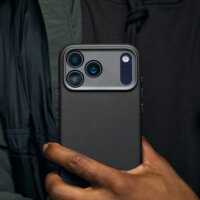 Decoded MagSafe Apple iPhone 17 Pro Max Bőr Telefon Tok - Fekete