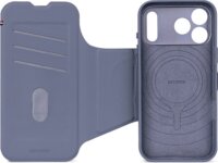 Decoded MagSafe Apple iPhone 17 Pro Max Szilikon Kártyatartós Flip Telefon Tok - Kék