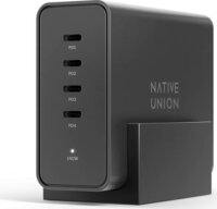 Native Union Fast GaN PD 4x USB-C Hálozati Gyorstöltő Adapter 140W - Fekete