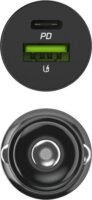 Green Cell GC PowerRide Nano38 USB-C + USB-A Autós gyorstöltő 38W - Fekete