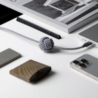 Native Union Anchor USB-C apa - USB-C apa Adat és Töltőkábel 3m - Fekete/Fehér