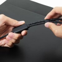 Native Union Belt 2x USB-C apa - USB-C apa Adat és Töltőkábel 140W 2m - Fekete