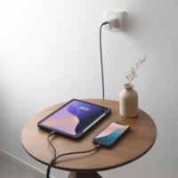 Native Union Belt 2x USB-C apa - USB-C apa Adat és Töltőkábel 140W 2m - Fekete