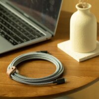 Native Union Belt XL USB-C apa - USB-C apa Adat és Töltőkábel 100W 3m - Fekete/Fehér