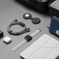 Native Union Belt 2x USB-C apa - USB-C Adat és Töltőkábel 140W 2m - Fekete/Fehér