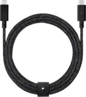 Native Union Belt Pro USB-C apa - USB-C apa Adat és Töltőkábel 240W 2,4m - Fekete