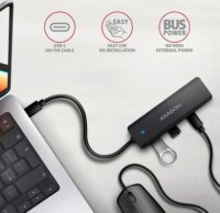 Axagon HUE-C2A USB 3.2 Gen 1 4-port HUB (2x USB-C 3.2 + 2x USB 3.2)