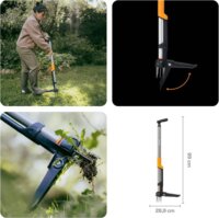 Fiskars 1080409 Ergonomikus gyomkiszedő - Fekete / Narancssárga
