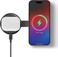 Native Union Voyage 2 az 1-ben Összecsukható Qi2 Mágneses Wireless Töltő 15W + USB-C Kábel 1.5m - Fekete