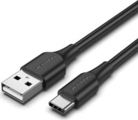 Vention CTHBG USB-A apa - USB-C 2.0 apa Adat és Töltőkábel 1.5m - Fekete