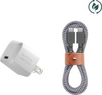 Native Union Fast GaN USB-C Hálózati Gyorstöltő Adapter 30W + USB-C Kábel 1.2m - Fehér