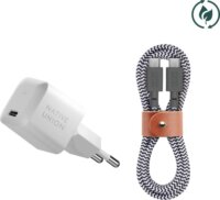 Native Union Fast GaN USB-C Hálózati Gyorstöltő Adapter 30W + USB-C Kábel 1.2m - Fehér