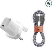 Native Union Fast GaN USB-C Hálózati Gyorstöltő Adapter 30W + USB-C Kábel 1.2m - Fehér