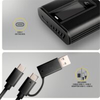 AXAGON EEM2-SD2B M.2 NVMe / SATA USB-C 3.2 Külső SSD Ház - Fekete