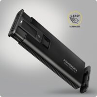 AXAGON EEM2-SD2B M.2 NVMe / SATA USB-C 3.2 Külső SSD Ház - Fekete