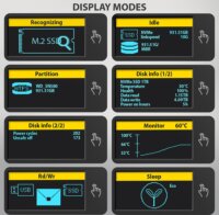 AXAGON EEM2-SD2B M.2 NVMe / SATA USB-C 3.2 Külső SSD Ház - Fekete