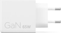 Lenovo G0A6065WEU 2xUSB-C GaN Hálózati Gyorstöltő Adapter 65W + USB-C Kábel 1.5m - Fehér