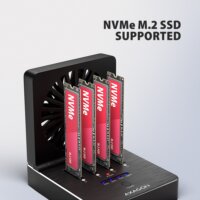 Axagon ADSA-M2C44 USB4 M.2 NVMe SSD Dokkoló és Klónozó Állomás (USB4 - M.2 NVMe)