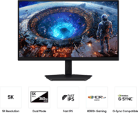 Samsung 27" Odyssey G8 G80HF 16:9 5K IPS Gaming Monitor - Fekete