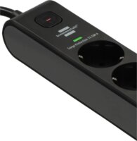 Brennenstuhl 1150790602 USB-A / USB-C Túlfeszültség védő elosztó 6 aljzatos 2m - Fekete