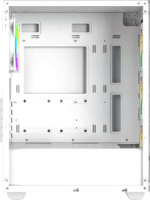 ID-Cooling WARE 310 ARGB WH Midi Torony Számítógépház + 1db 120mm ventilátor - Fehér