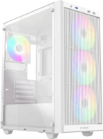 ID-Cooling WARE 310 ARGB WH Midi Torony Számítógépház + 1db 120mm ventilátor - Fehér