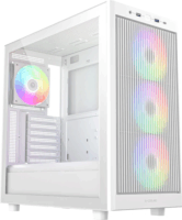 ID-Cooling WARE 510 ARGB WH Midi Torony Számítógépház + 1db 120mm ventilátor - Fehér