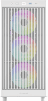 ID-Cooling WARE 510 ARGB WH Midi Torony Számítógépház + 1db 120mm ventilátor - Fehér