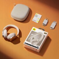 Baseus Inspire XH1 ANC Bluetooth / Vezetékes Fejhallgató Headset - Fehér