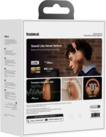 Baseus Inspire XH1 ANC Bluetooth / Vezetékes Fejhallgató Headset - Narancssárga